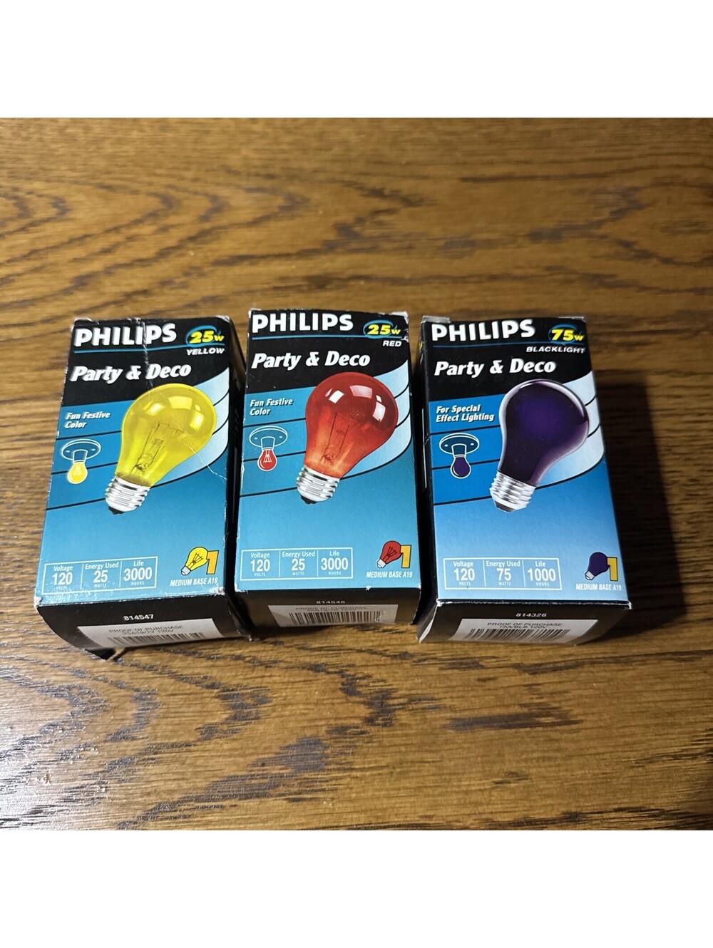 Philips Party & Deco Glass Colored Light Bulb - 25 W, NIP red, Yellow, Black